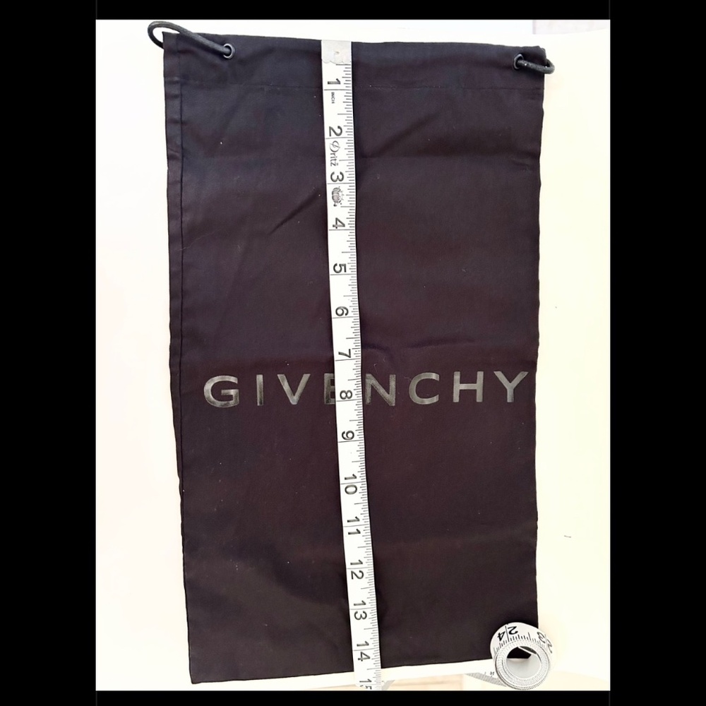 Givenchy Shoe Wallet Accessories Black Drawstring Travel Rectangular Dust Bag - Picture 3 of 7